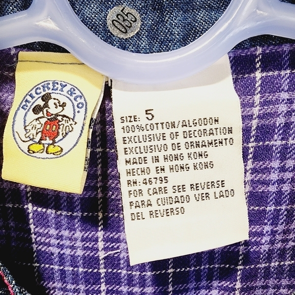 MICKEY & Co.  girls denim button Down sleeveless vest size 5 - Picture 3 of 10